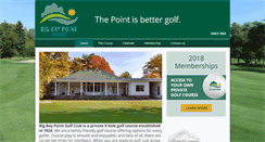 Desktop Screenshot of bigbaypointgolf.com
