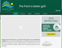Tablet Screenshot of bigbaypointgolf.com